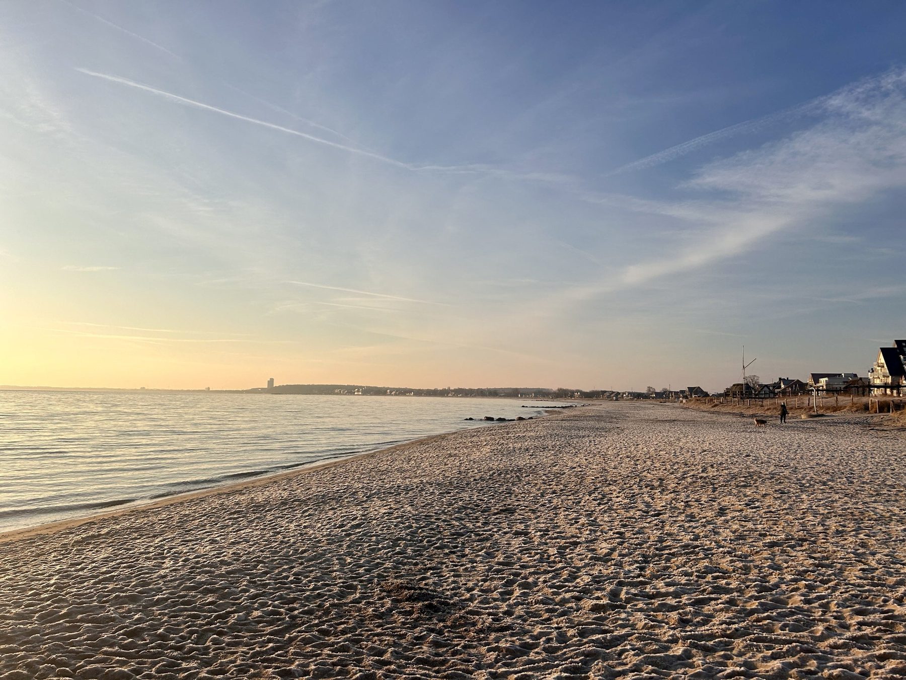 Strand bei Haffkrug im Abendlicht