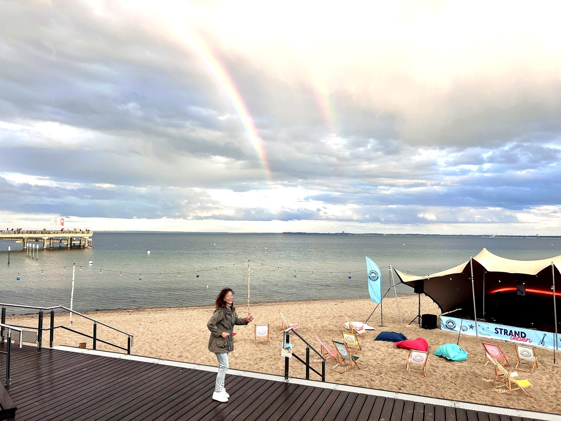 Regenbogen über der Ostsee vor Haffkrug
